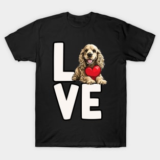 Love Cocker Spaniel T-Shirt
